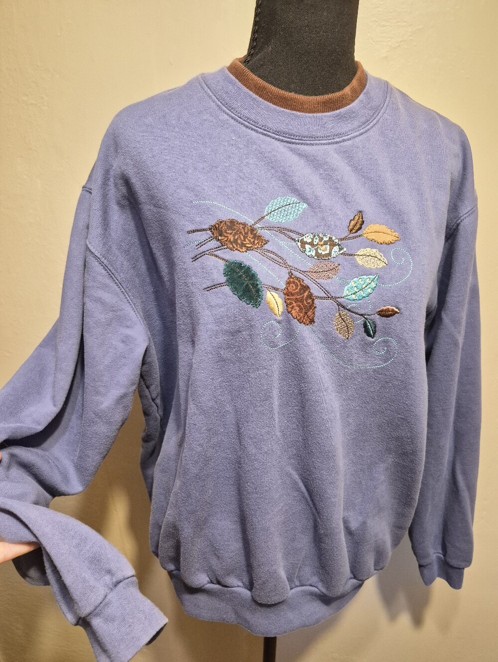Top Stitch Fall Pull Over Sweatshirt Grannycore Large Grandmacore